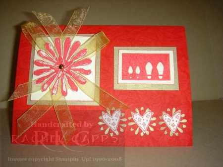 Special cards made to order Real Red and Gold wedding card